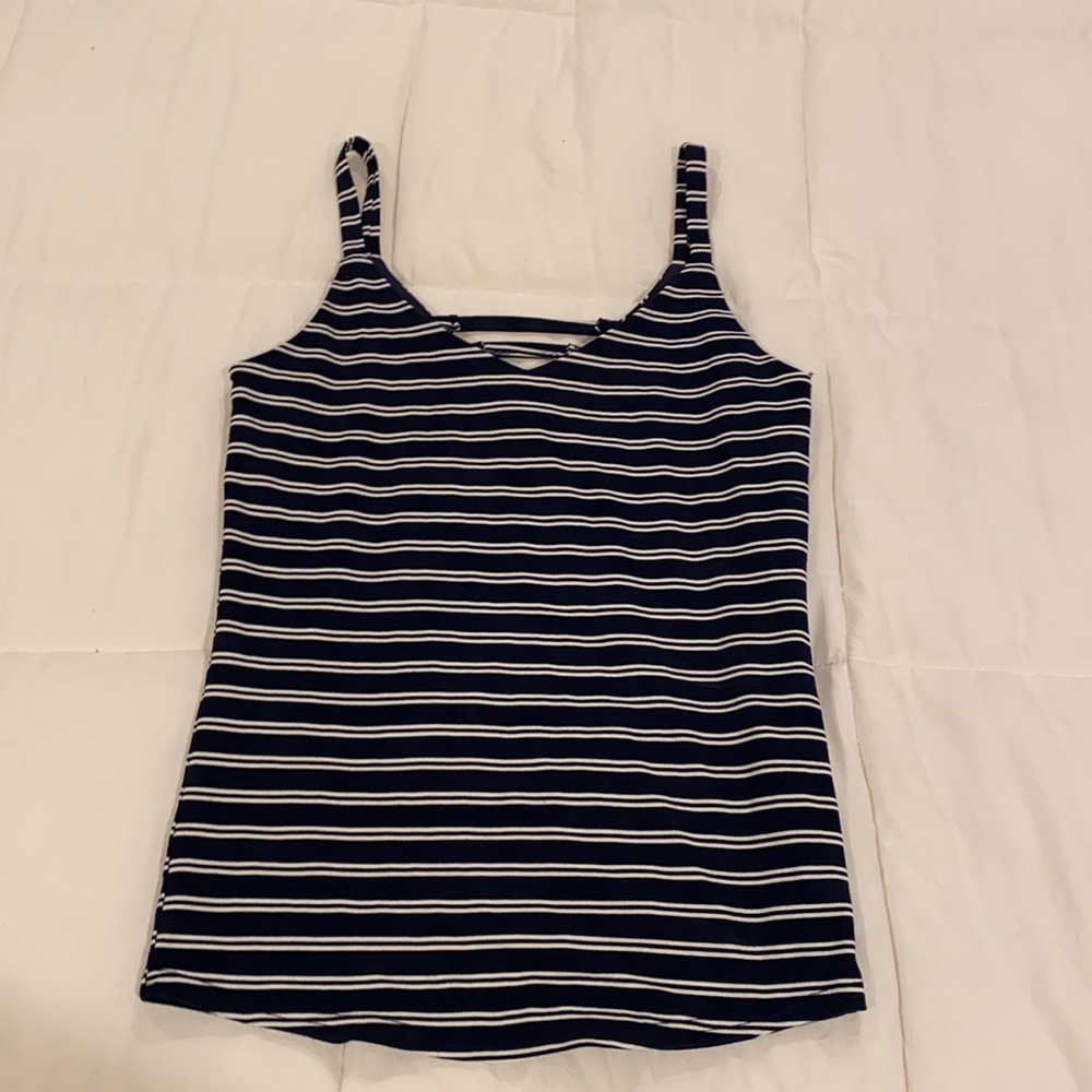 August Mist Striped Tank Top
